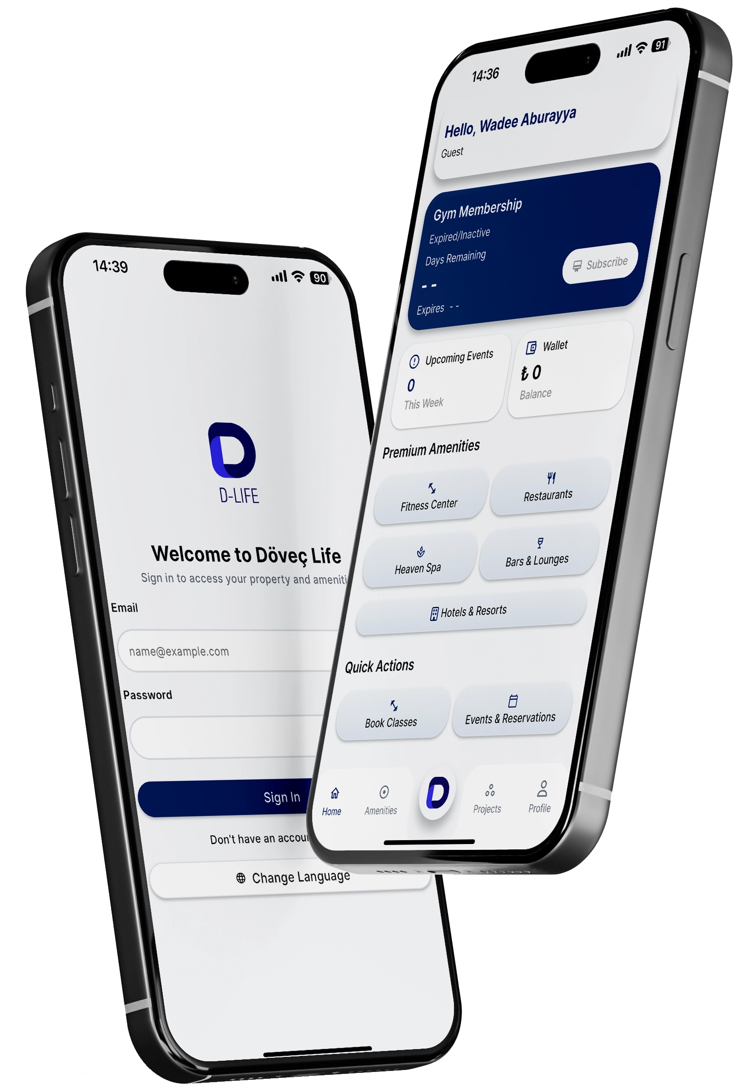 Dรถveรง Life Mobile App Interface